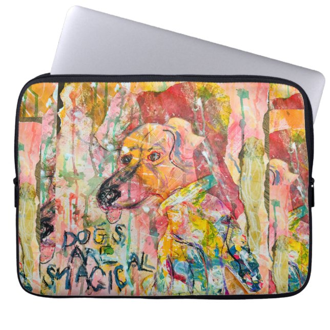 Magical Dog Laptop Sleeve (Vorderseite)
