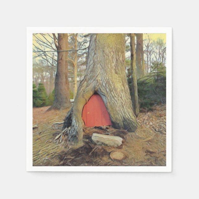 Magical Elf House Serviette (Vorderseite)