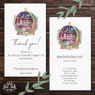Magical Essential Oils Apothecary Yoga Vielen Dank Visitenkarte