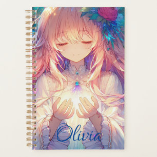 Magical Ethereal Anime Girl Personalisiert Planer
