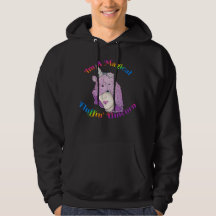 Magical F Unicorn Men's Basic Hooded Sweatshirt