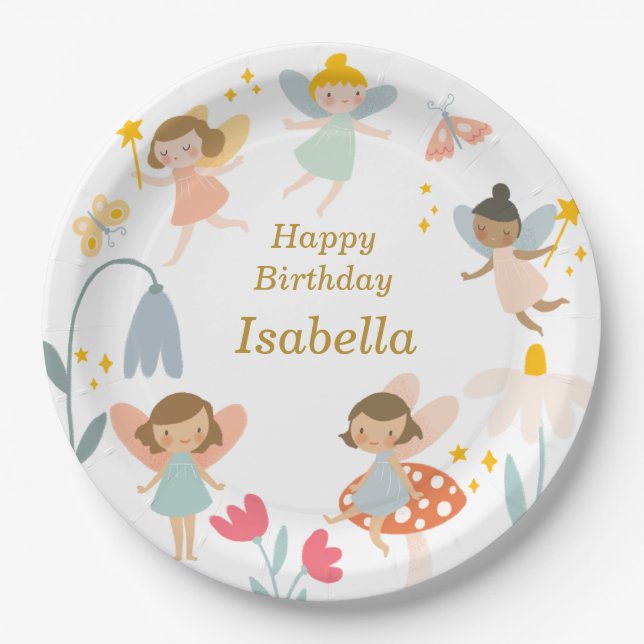 Magical Fairies Party Pappteller (Vorderseite)