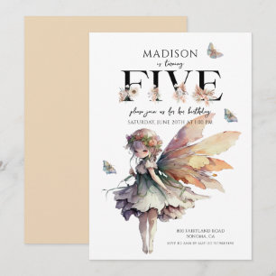 Magical Fairy 5. Geburtstag Einladung