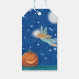 Magical Fairy and Jack O'Lantern Halloween party Geschenkanhänger