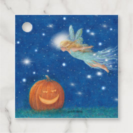 Magical Fairy and Jack O'Lantern Halloween party Geschenkanhänger