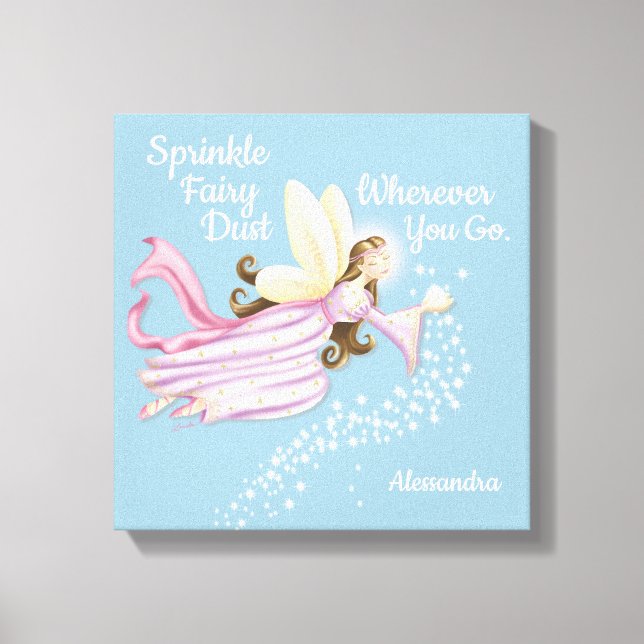 Magical Fairy Blue Leinwand (Vorderseite)