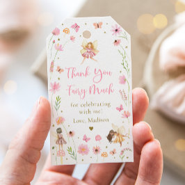 Magical Fairy Garden Floral Geburtstag Vielen Dank Geschenkanhänger