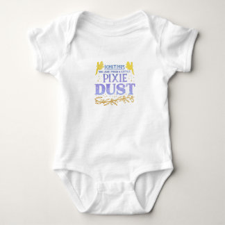 Magical Fairy Pixie Dust Cute Inspirational Quote  Baby Strampler