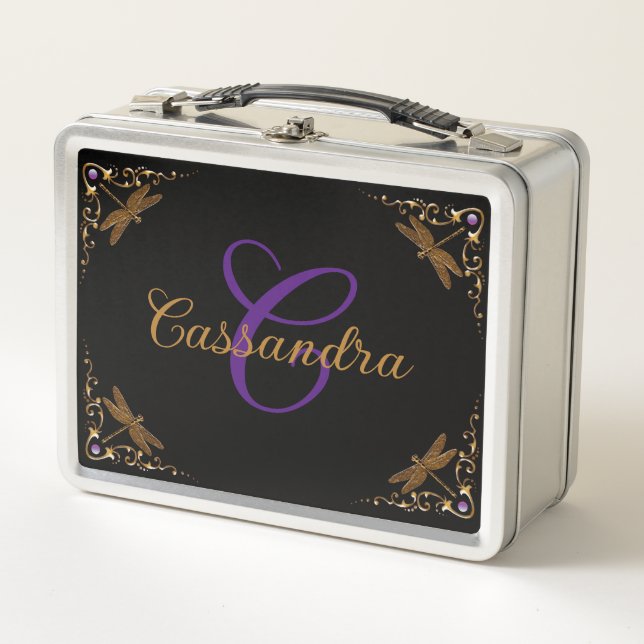 Magical Fairy Tale Fantasy Personalisiert Metall Brotdose (Vorderseite)