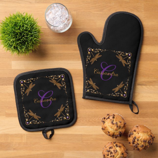 Magical Fairy Tale Fantasy Personalisiert Ofenhandschuh & Topflappen-Set (Oben Unten)