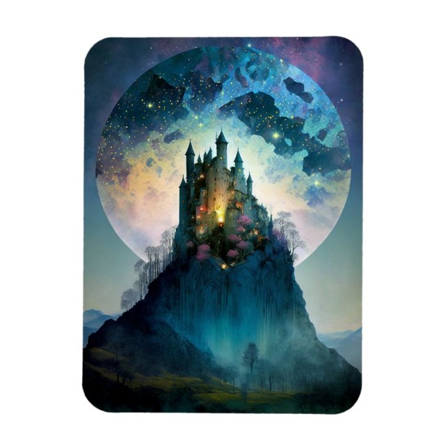 Magical Fantasy Castle Magnet (Vertikal)