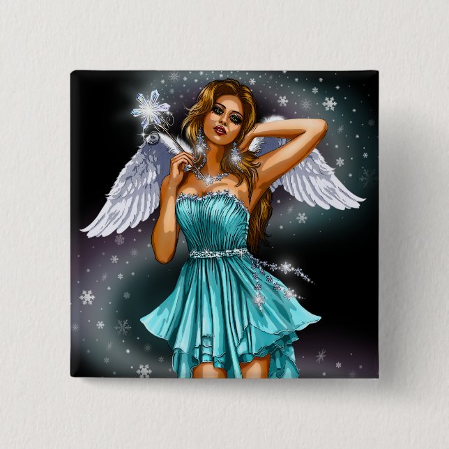 Magical Female Fairy Button (Vorderseite)