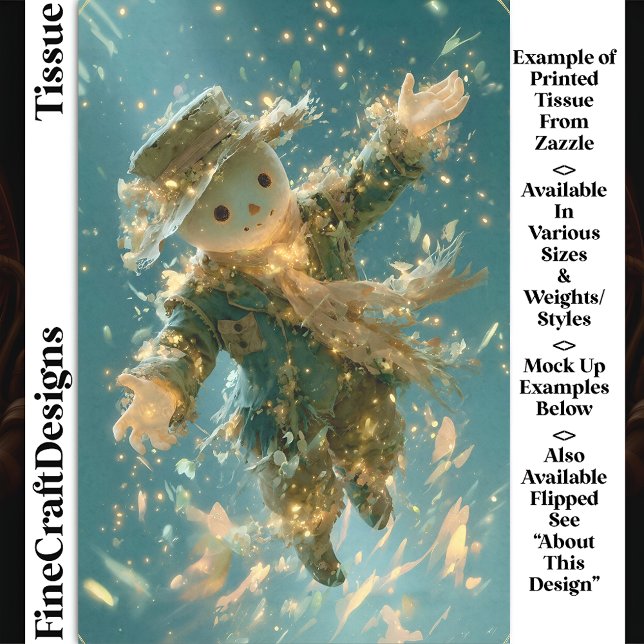 Magical Floating Snowman Spirit DX2R Decoupage Seidenpapier (Von Creator hochgeladen)