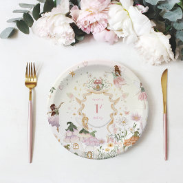 Magical Floral Fairy Birthday Party Pappteller