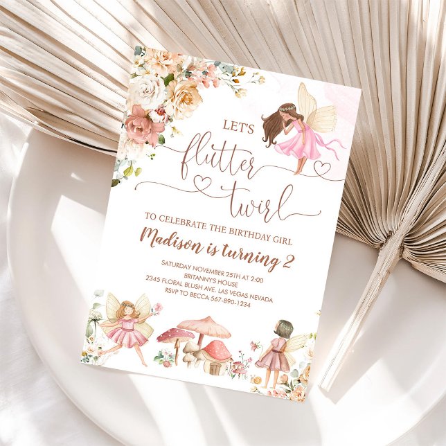 Magical Floral Fairy Princess Birthday Einladung (Von Creator hochgeladen)