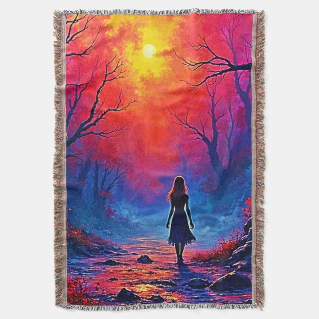 Magical Forest Girls Solitude Design Decke (Vorderseite Vertikal)