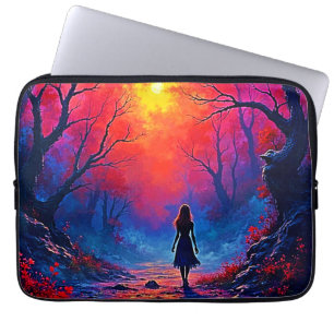 Magical Forest Girls Solitude Design Laptopschutzhülle