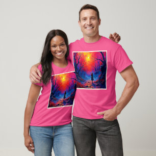 Magical Forest Girls Solitude Design T-Shirt