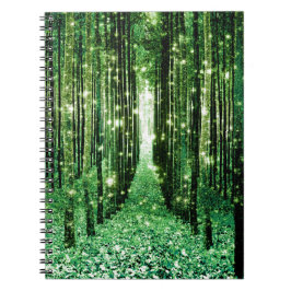 Magical Forest Green Mystery Notizblock