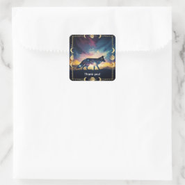 Magical Fox Stickers and f Labels - Danke