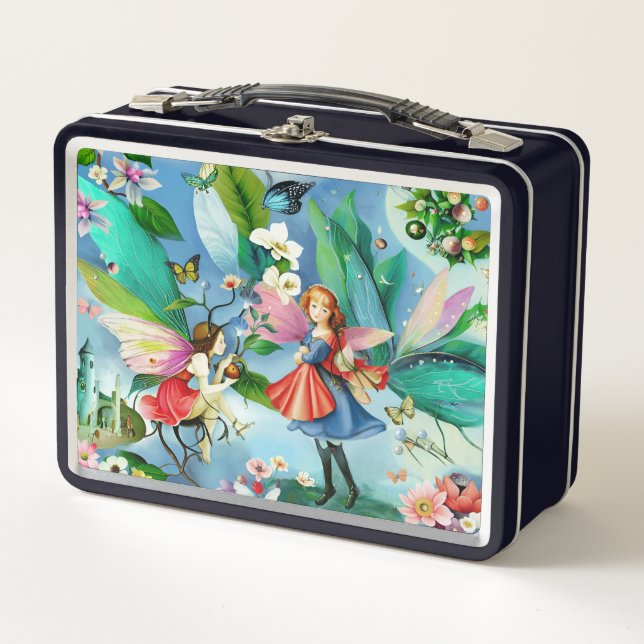 Magical Garden Friends Metall Brotdose (Vorderseite)