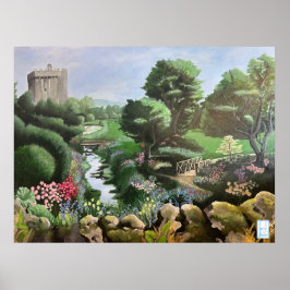 Magical Gardens of Blarney Castle Irland Poster