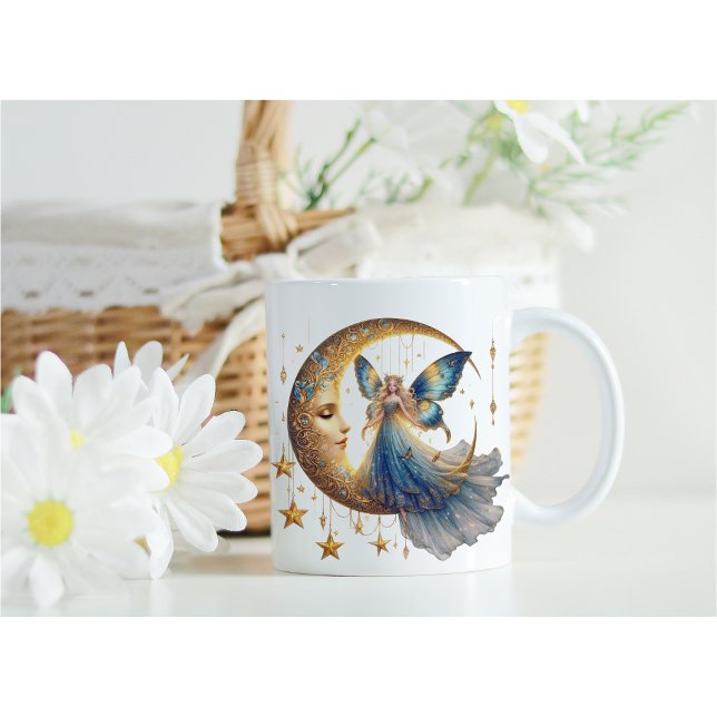Magical Gift for Her - Fairy & Moon Coffee Cup Kaffeetasse (Von Creator hochgeladen)