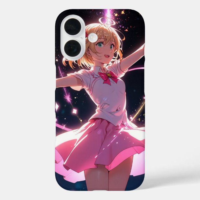 Magical Girl Aura iPhone 16 Hülle (Rückseite)