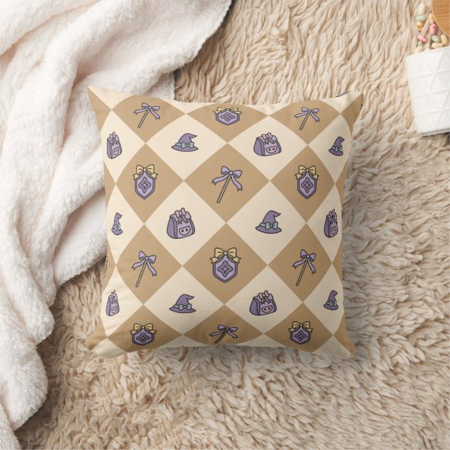 Magical Girl Gold Checkered Kissen (Decke)