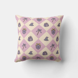 Magical Girl Pink Checkered Kissen