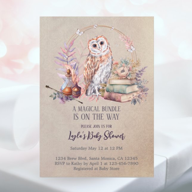 Magical Girl Wizard Baby Dusche Einladung (Von Creator hochgeladen)