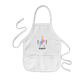 Magical Girly niedliche personalisierte Einhorn Kinderschürze