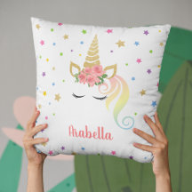Magical Girly Unicorn & Stars Personalisiert