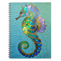 Magical Gold Gilded Seepferd Journal