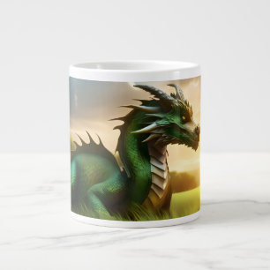 MAGICAL GREEN DRAGON FANTASY Jumbo-Tasse