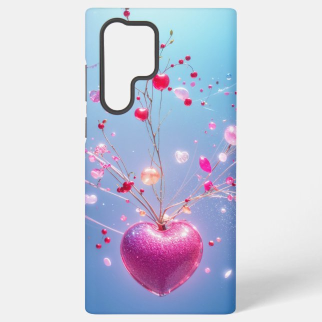 Magical Heart - Sparkling Love Tree Phone Case Samsung Galaxy Hülle (Rückseite)
