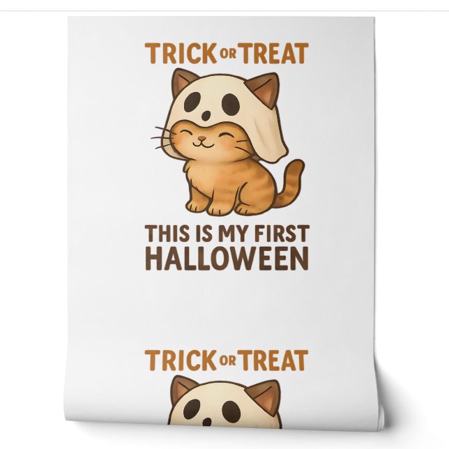 Magical Introvert Cat Pastel Hexenhut Halloween Tapete (Abrollen)