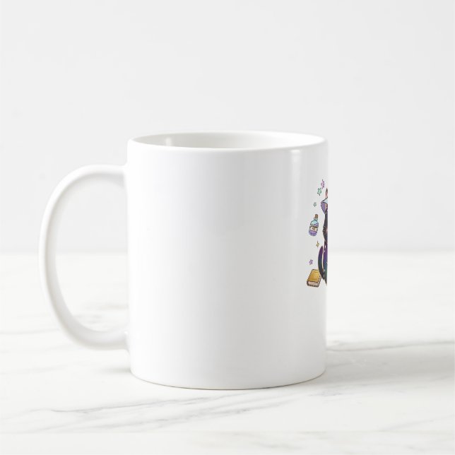 Magical Introvert Cat  Pastel Witch Hat Halloween  Kaffeetasse (Links)