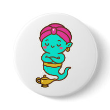 Magical Kawaii Djinn - Neon Spirit
