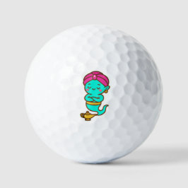 Magical Kawaii Djinn - Neon Spirit Golfball