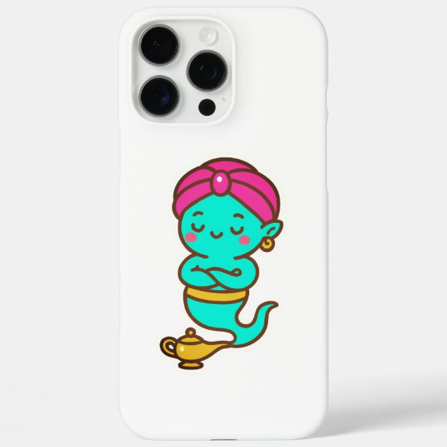 Magical Kawaii Djinn - Neon Spirit iPhone 16 Pro Max Hülle (Rückseite)