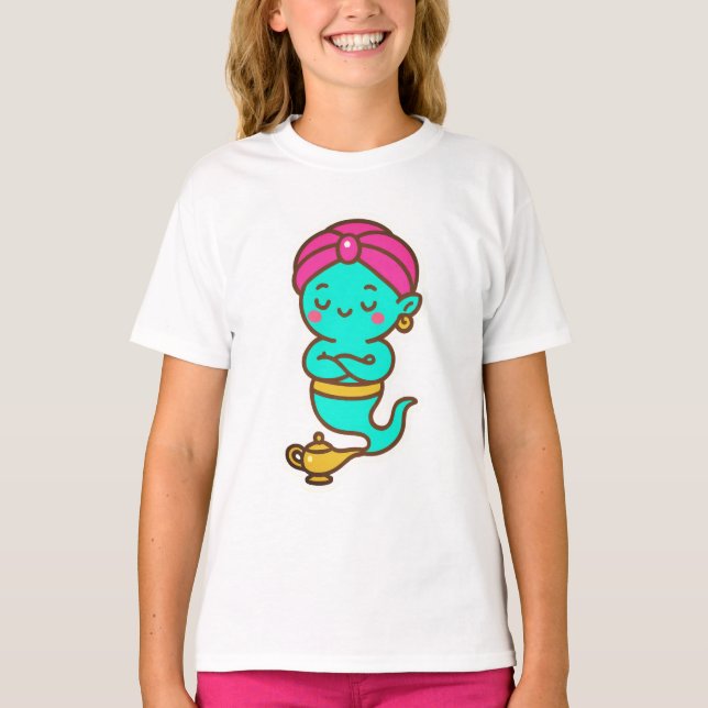 Magical Kawaii Djinn - Neon Spirit T-Shirt (Vorderseite)