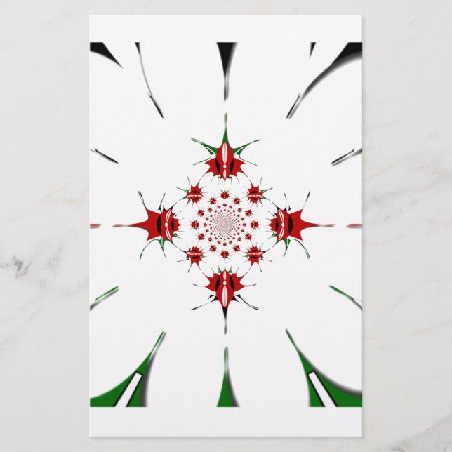 Magical Kenya: Embrace Kultur Kaleidoscope 🇰 🇪. Briefpapier (Vorderseite)