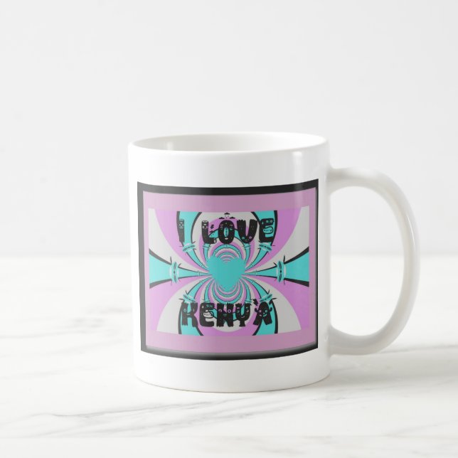 Magical Kenya: Ich LIEBE KENYA Kaffeetasse (Rechts)