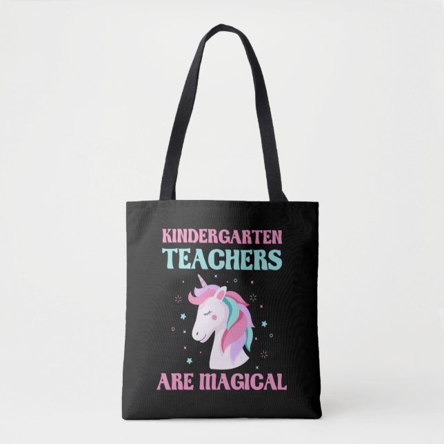 Magical Kindergarten Lehrer Unicorn Bildung Tasche (Vorderseite)