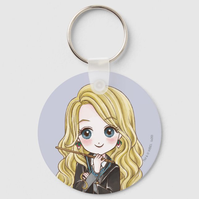 Magical Luna Lovegood Watercolor Schlüsselanhänger (Vorderseite)