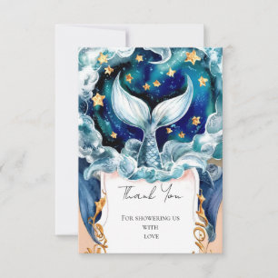Magical Mermaid Baby Dusche Dankeskarte