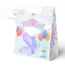 Magical  Mermaid Birthday Invitation Card