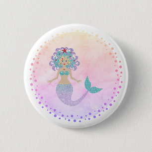 Magical Mermaid Button