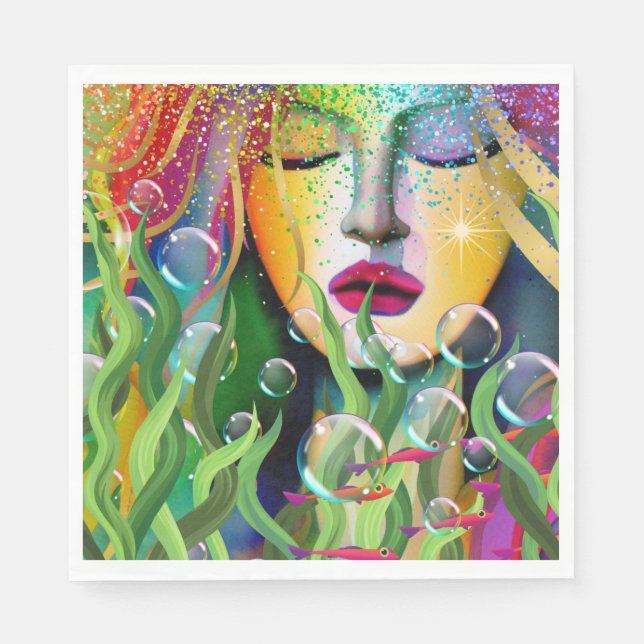 Magical Mermaid Serviette (Vorderseite)